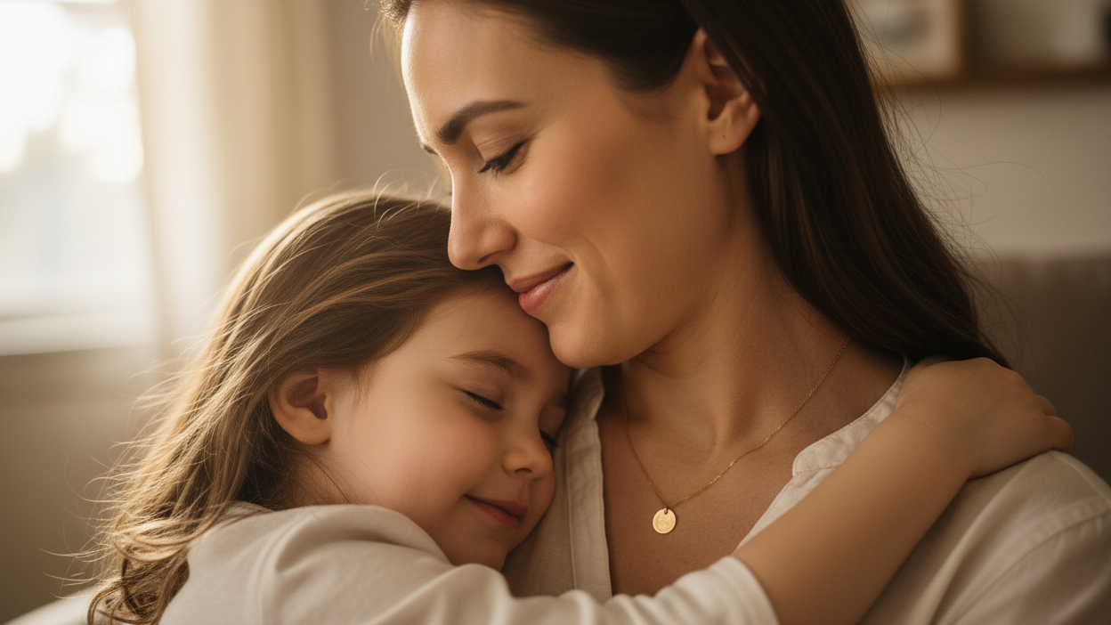 Das Kind soll ein Mädchen sein. Das Kind soll keine Kette tragen.